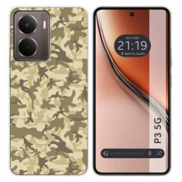 Funda Silicona para Realme P3 5G diseño Sand Camuflaje Dibujos