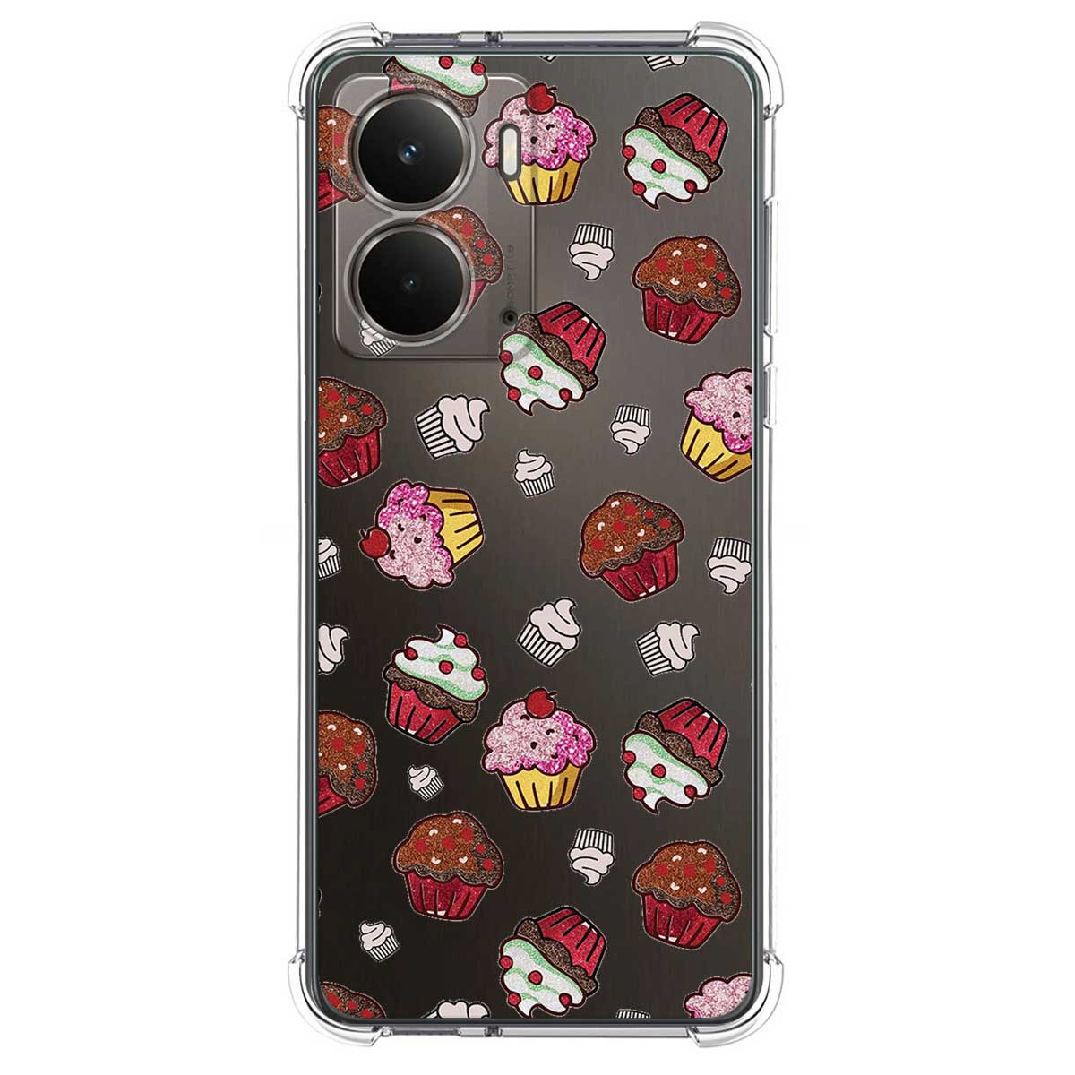 Funda Silicona Antigolpes para Realme P3 5G diseño Muffins Dibujos