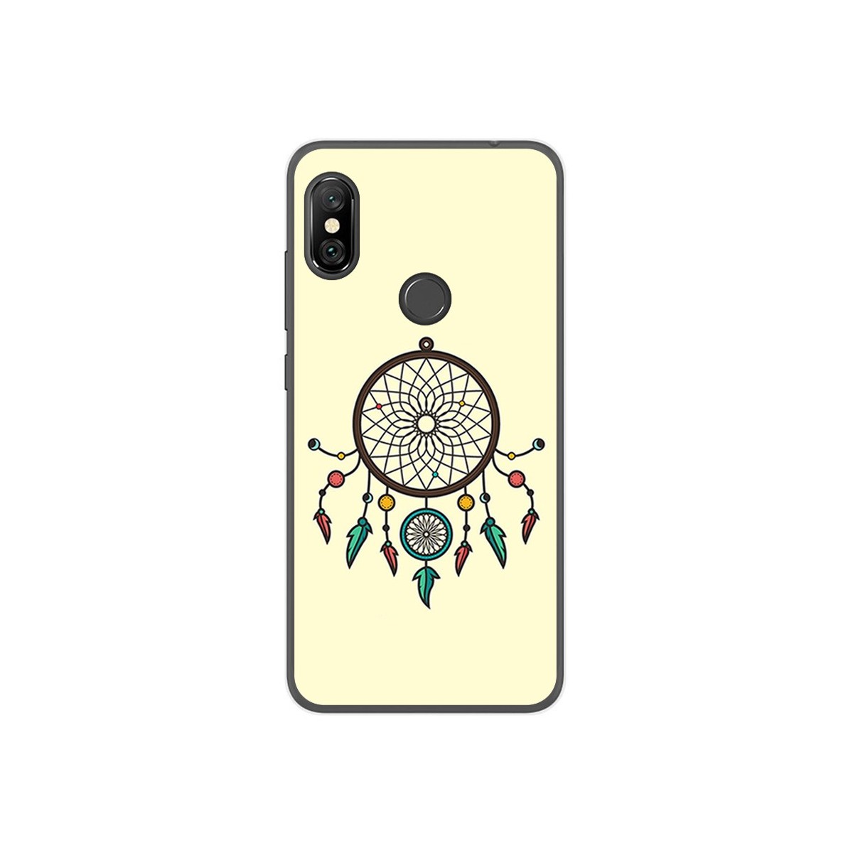 Funda Gel Tpu para Xiaomi Redmi Note 6 Pro Diseño Atrapasueños Dibujos