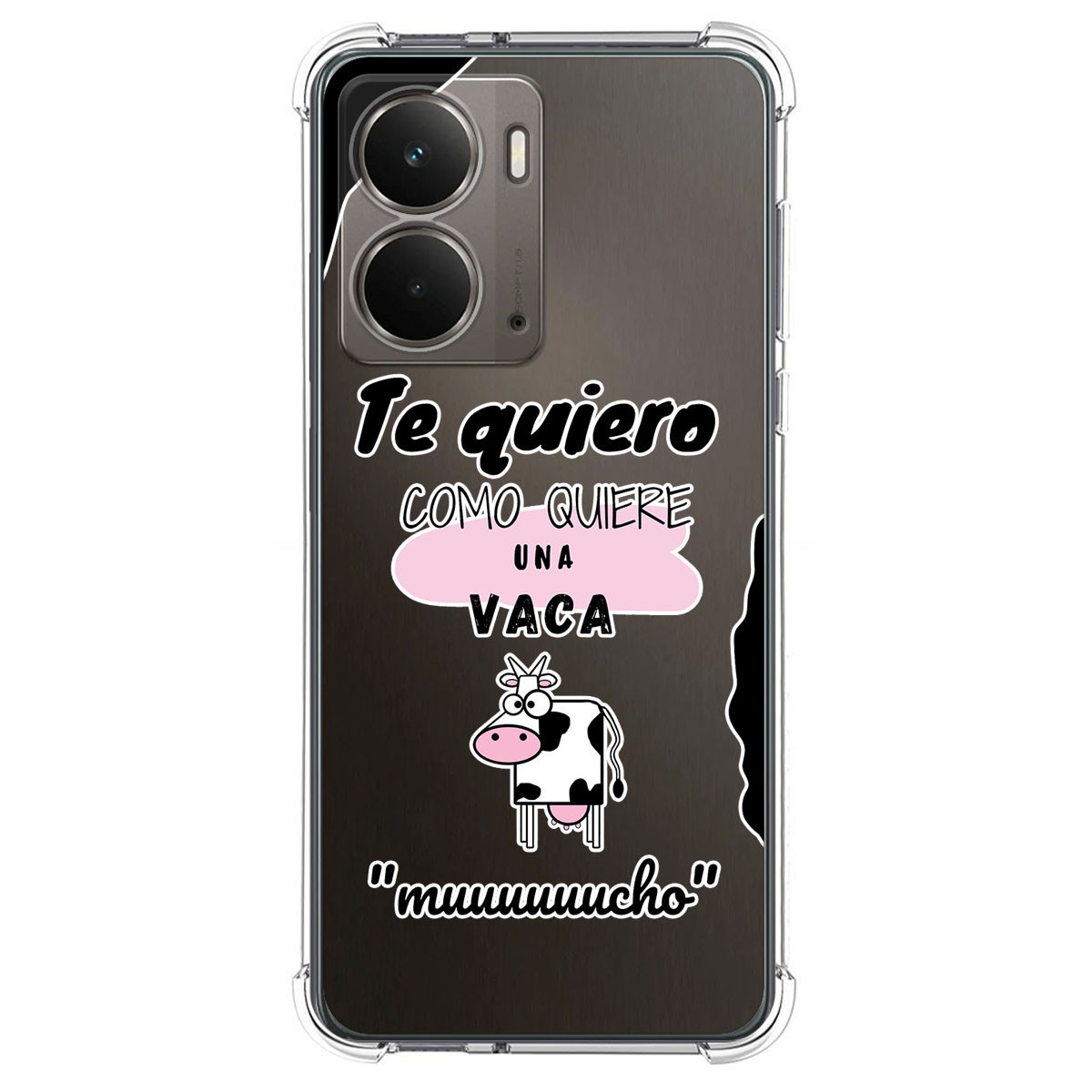 Funda Silicona Antigolpes para Realme P3 5G diseño Vaca Dibujos