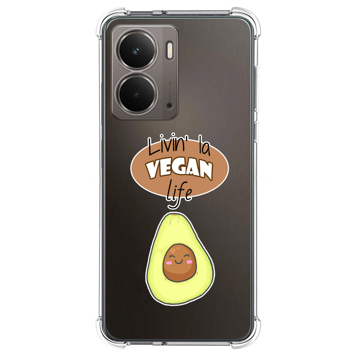 Funda Silicona Antigolpes para Realme P3 5G diseño Vegan Life Dibujos