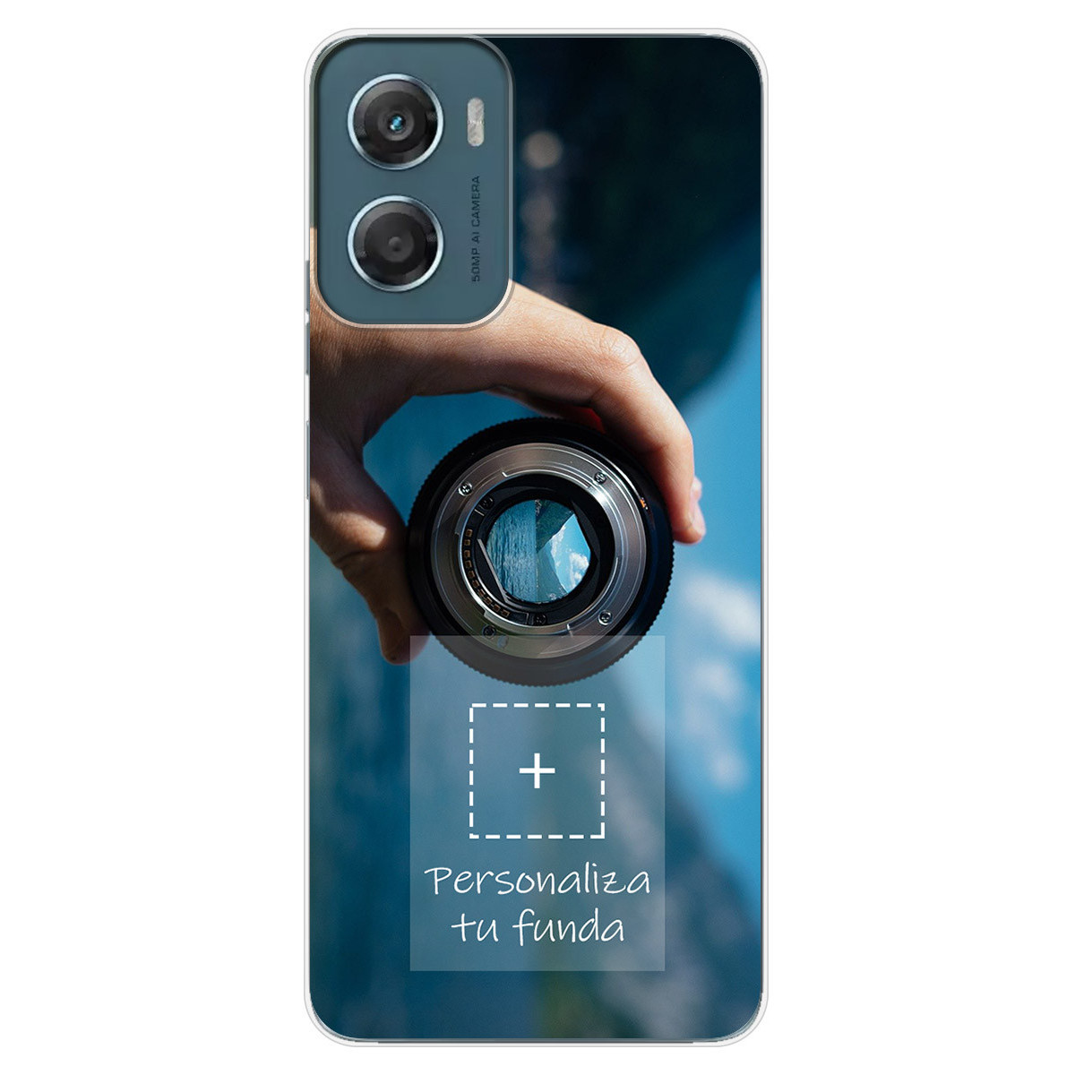 Personaliza tu Funda Silicona Gel Tpu Transparente con tu Fotografia para Motorola Moto G06 / G06 Power 4G Dibujo Personalizada