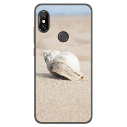 Funda Gel Tpu para Xiaomi Redmi Note 6 Pro Diseño Concha Dibujos