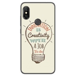 Funda Gel Tpu para Xiaomi Redmi Note 6 Pro Diseño Creativity Dibujos