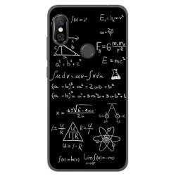 Funda Gel Tpu para Xiaomi Redmi Note 6 Pro Diseño Formulas Dibujos
