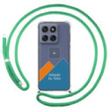 Personaliza tu Funda Colgante Transparente para Motorola Edge 60 / 60 Fusion 5G con Cordon Verde Agua Dibujo Personalizada