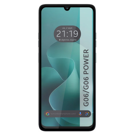 Protector Cristal Templado Completo 5D Full Glue Negro para Motorola Moto G06 / G06 Power 4G Vidrio