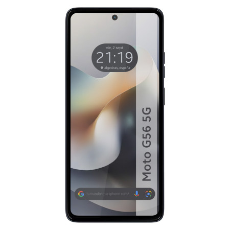 Protector Cristal Templado Completo 5D Full Glue Negro para Motorola Moto G56 5G Vidrio