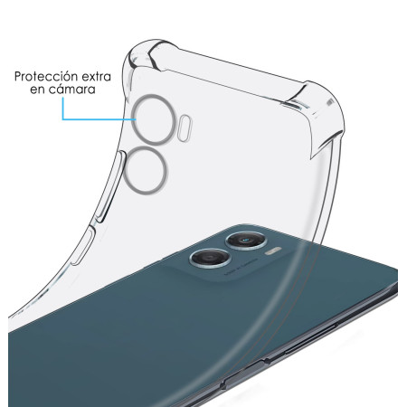 Funda Silicona Antigolpes Transparente para Motorola Moto G06 / G06 Power 4G