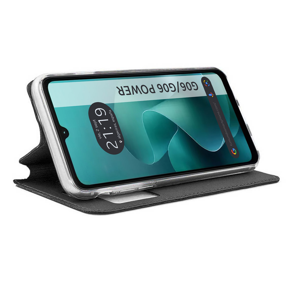 Funda Libro Soporte con Ventana para Motorola...