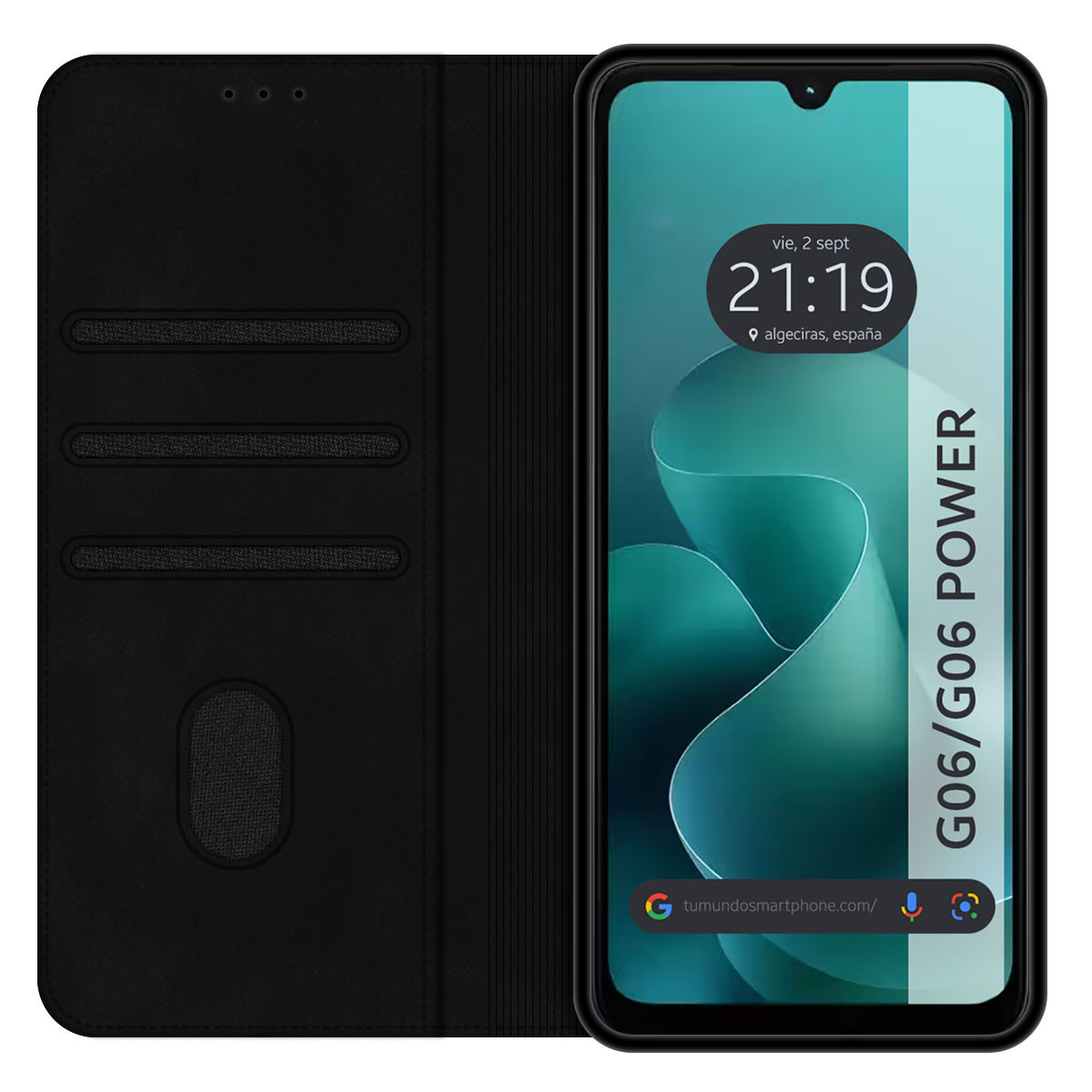 Funda Libro de Polipiel con tarjetero para...