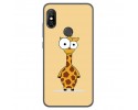 Funda Gel Tpu para Xiaomi Redmi Note 6 Pro Diseño Jirafa Dibujos