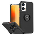 Funda Mate con Borde Negro y Anillo Giratorio 360 para Motorola Moto G06 / G06 Power 4G