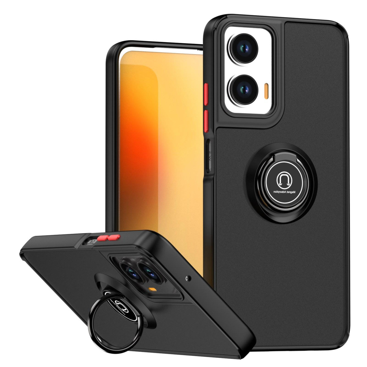 Funda Mate con Borde Negro y Anillo Giratorio...