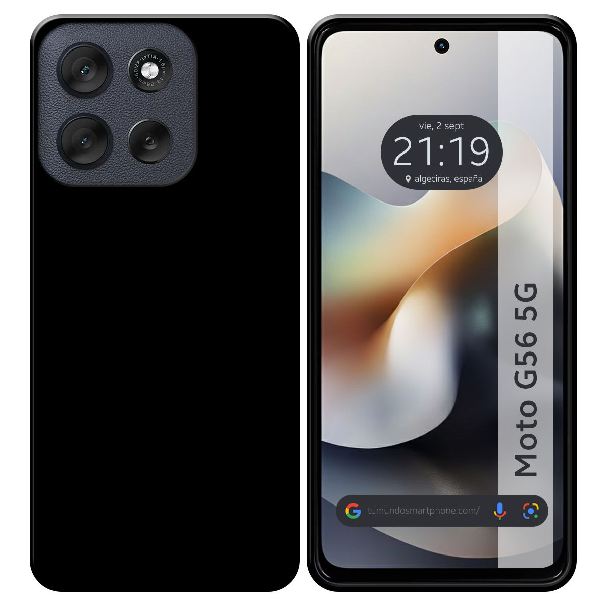 Funda Silicona Gel TPU Negra para Motorola Moto...