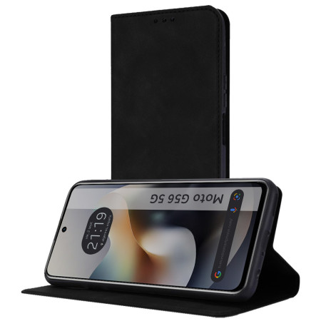 Funda Libro de Polipiel con tarjetero para Motorola Moto G56 5G color Negra