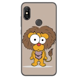 Funda Gel Tpu para Xiaomi Redmi Note 6 Pro Diseño Leon Dibujos
