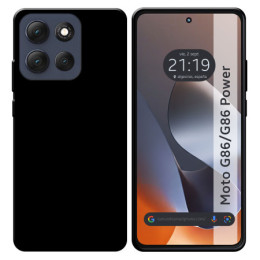 Funda Silicona Gel TPU Negra para Motorola G86 / G86...