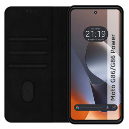 Funda Libro de Polipiel con tarjetero para Motorola G86 /... 2