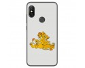 Funda Gel Tpu para Xiaomi Redmi Note 6 Pro Diseño Leones Dibujos