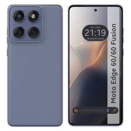 Funda Silicona Gel TPU Transparente para Motorola Edge 60...