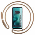 Funda Colgante Transparente para Motorola Moto G06 / G06 Power 4G con Cordon Camel