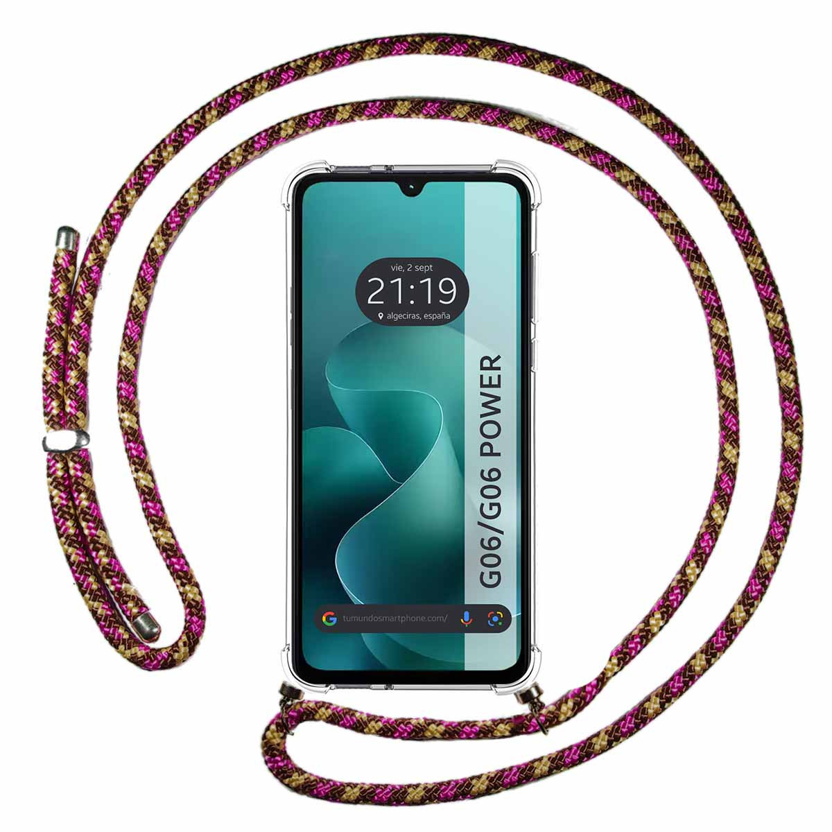 Funda Colgante Transparente para Motorola Moto...