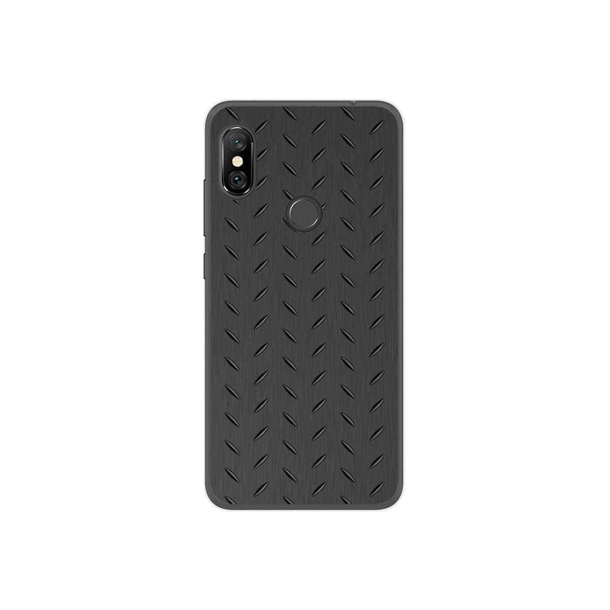Funda Gel Tpu para Xiaomi Redmi Note 6 Pro Diseño Metal Dibujos