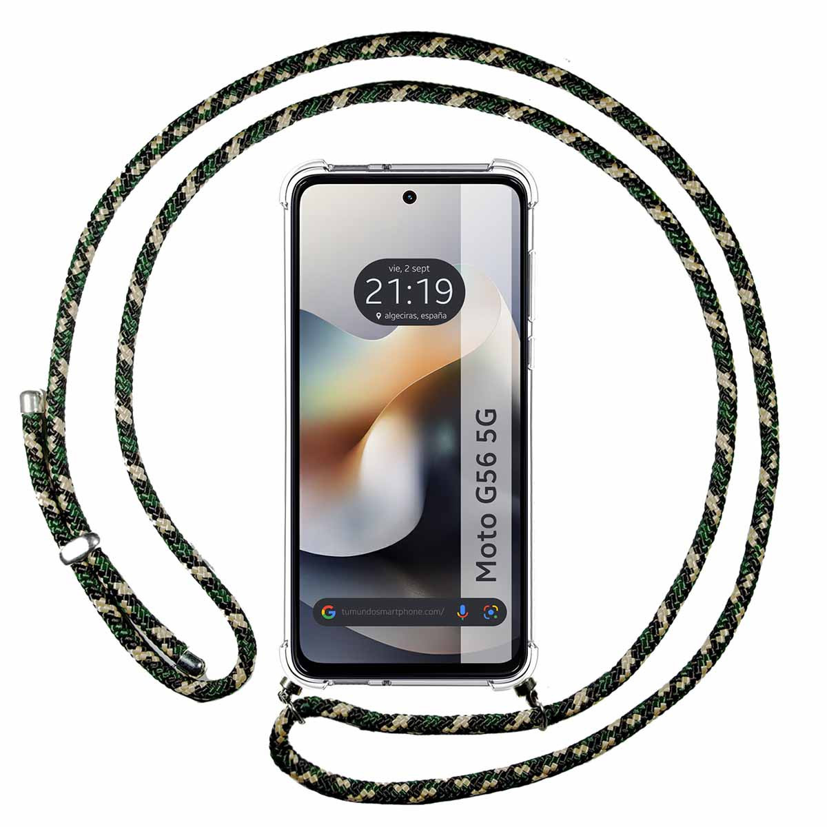 Funda Colgante Transparente para Motorola Moto...