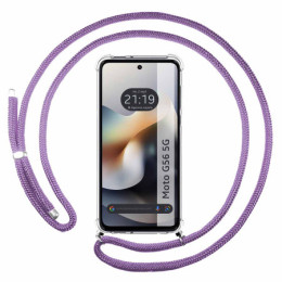 Funda Colgante Transparente para Motorola Moto G56 5G con...