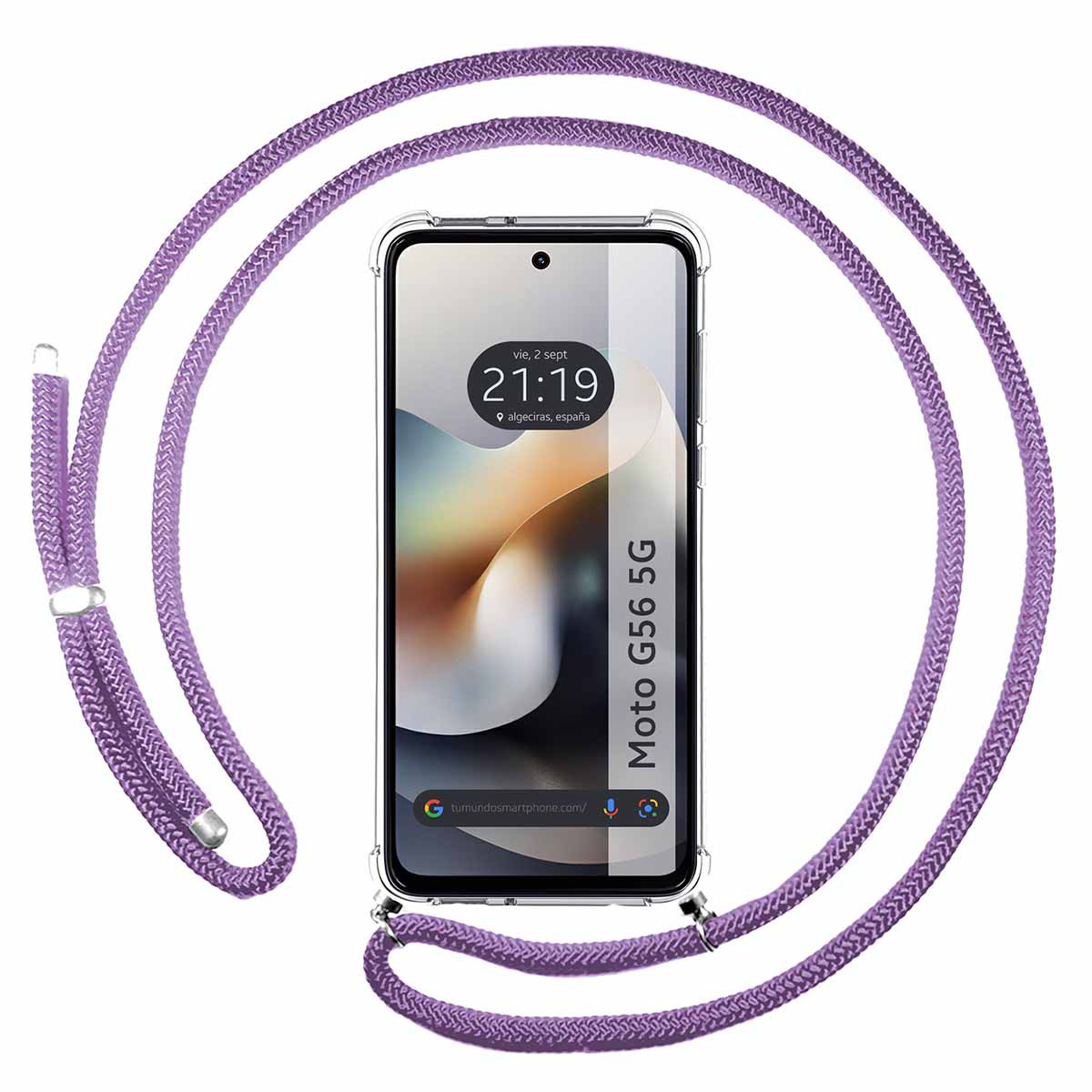 Funda Colgante Transparente para Motorola Moto...