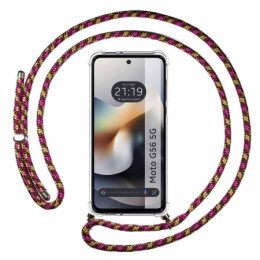 Funda Colgante Transparente para Motorola Moto G56 5G con...