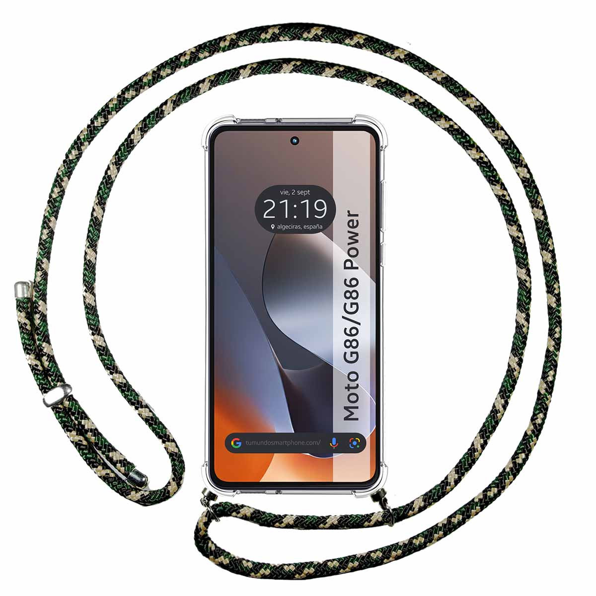 Funda Colgante Transparente para Motorola G86 /...