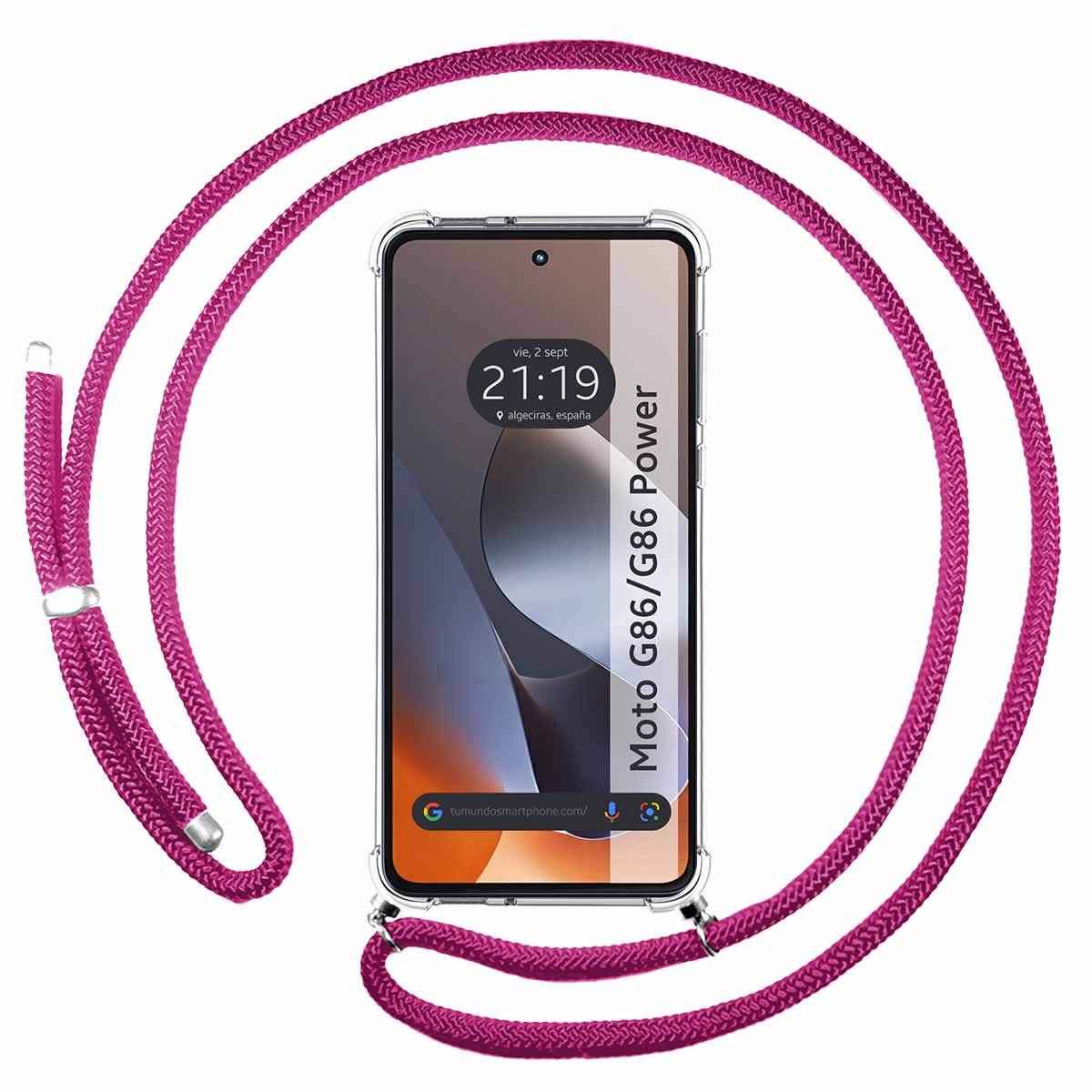 Funda Colgante Transparente para Motorola G86 /...