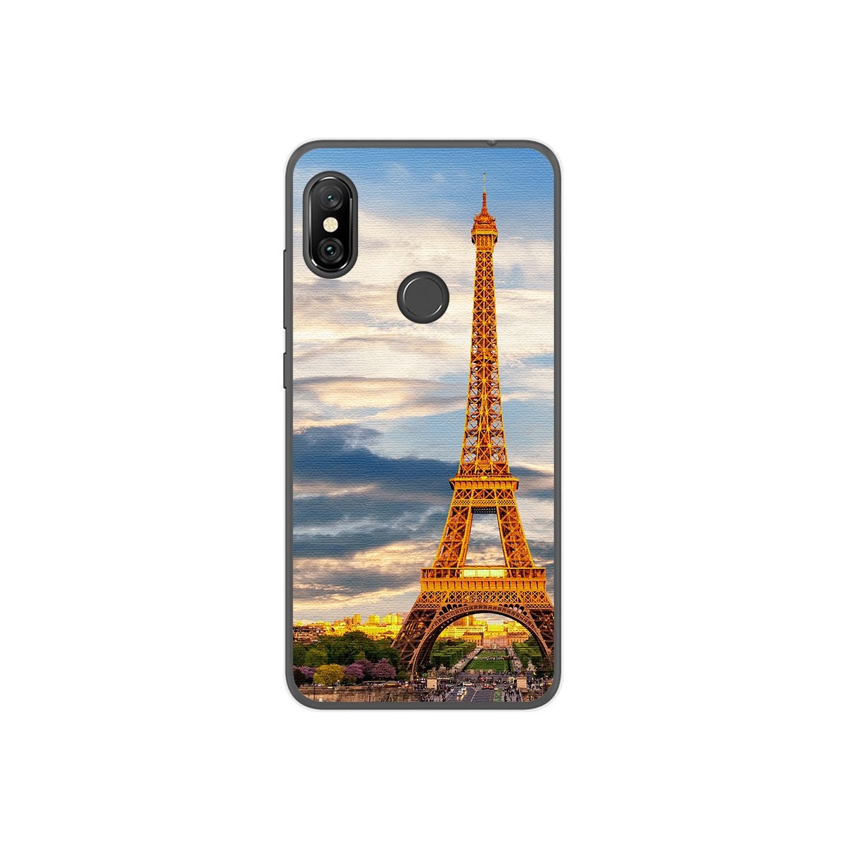 Funda Gel Tpu para Xiaomi Redmi Note 6 Pro Diseño Paris Dibujos