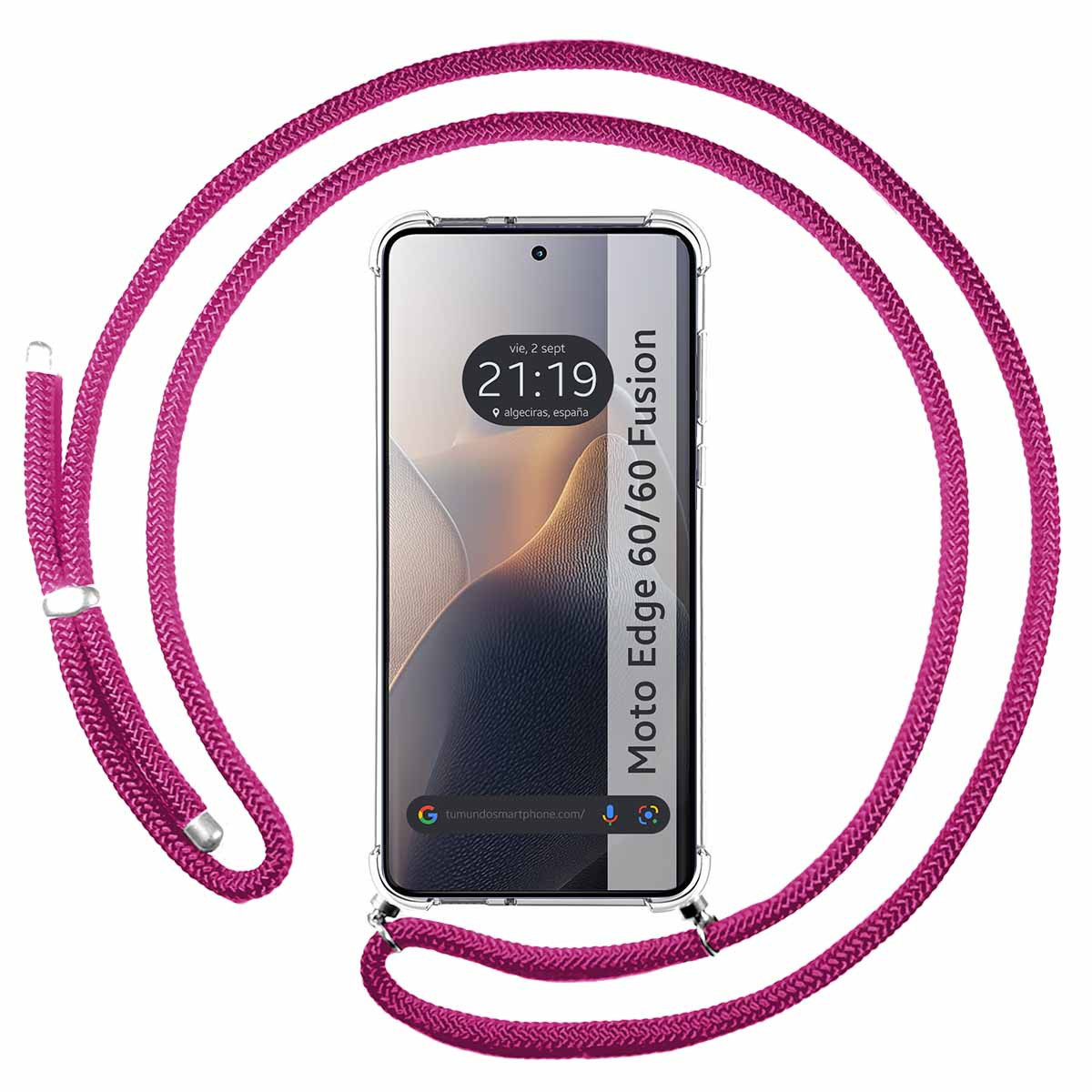 Funda Colgante Transparente para Motorola Edge...