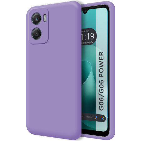 Funda Silicona Líquida Ultra Suave para Motorola Moto G06 / G06 Power 4G color Morada