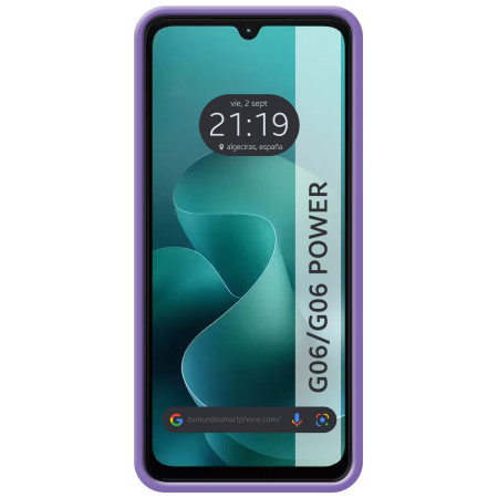 Funda Silicona Líquida Ultra Suave para Motorola Moto G06 / G06 Power 4G color Morada