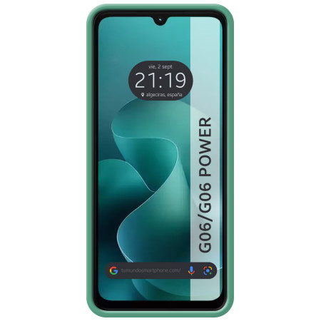 Funda Silicona Líquida Ultra Suave para Motorola Moto G06 / G06 Power 4G color Verde