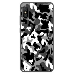 Funda Gel Tpu para Xiaomi Redmi Note 6 Pro Diseño Snow Camuflaje Dibujos