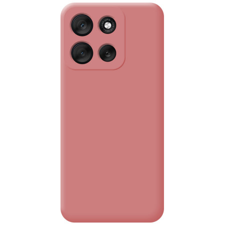 Funda Silicona Líquida Ultra Suave para Motorola Moto G56 5G color Rosa
