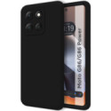 Funda Silicona Líquida Ultra Suave para Motorola G86 / G86 Power 5G color Negra