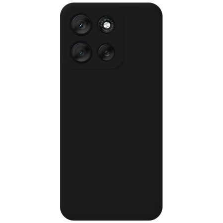 Funda Silicona Líquida Ultra Suave para Motorola G86 / G86 Power 5G color Negra