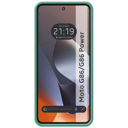 Funda Silicona Líquida Ultra Suave para Motorola G86 / G86 Power 5G color Verde