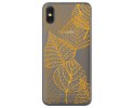 Funda Gel Transparente para Doogee X53 Diseño Hojas Dibujos