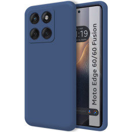 Funda Silicona Líquida Ultra Suave para Motorola Edge 60 / 60 Fusion 5G color Azul 2