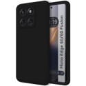 Funda Silicona Líquida Ultra Suave para Motorola Edge 60 / 60 Fusion 5G color Negra