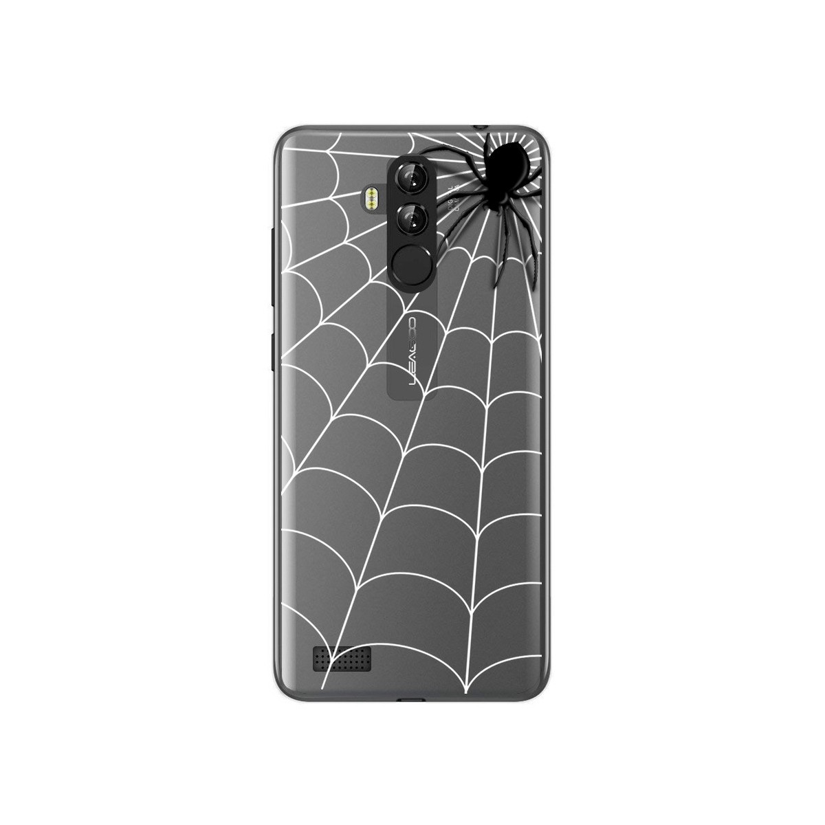 Funda Gel Transparente para Leagoo M9 Pro Diseño Araña Dibujos