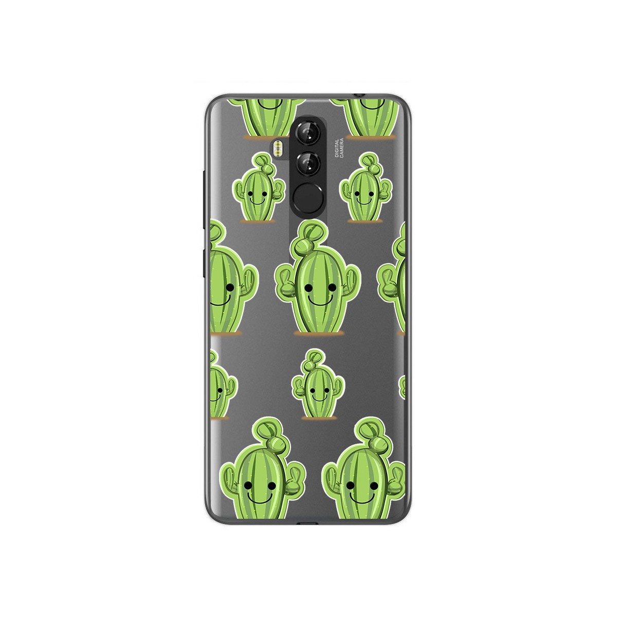 Funda Gel Transparente para Leagoo M9 Pro Diseño Cactus Dibujos
