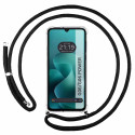 Funda Colgante Transparente para Motorola Moto G06 / G06 Power 4G con Cordon Negro